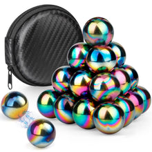 Load image into Gallery viewer, rainbow magnetic balls set with round travel case