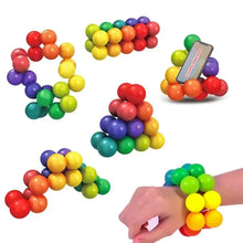 Load image into Gallery viewer, Rainbow Sensory Fidget Ball Toy – Stress Relief Puzzle for Kids & Adults