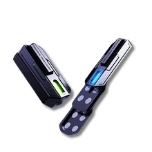 Load image into Gallery viewer, 3 Layers Magnetic Metal Fidget Slider Toy – Green Glow Version