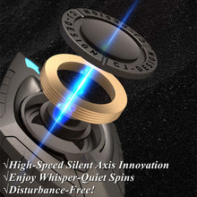 Load image into Gallery viewer, 3-in-1 Fidget Spinner Phone Ring Holder – Metal Gyro Stand & Anti-Drop Grip