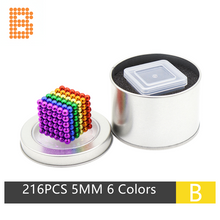 Laden Sie das Bild in den Galerie-Viewer, 5MM 216PCS 6 Colors Neoballs Magnetic Balls Magnets