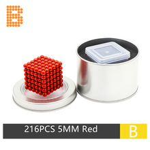 Laden Sie das Bild in den Galerie-Viewer, 5MM 216PCS Red Neoballs Magnetic Balls Magnets
