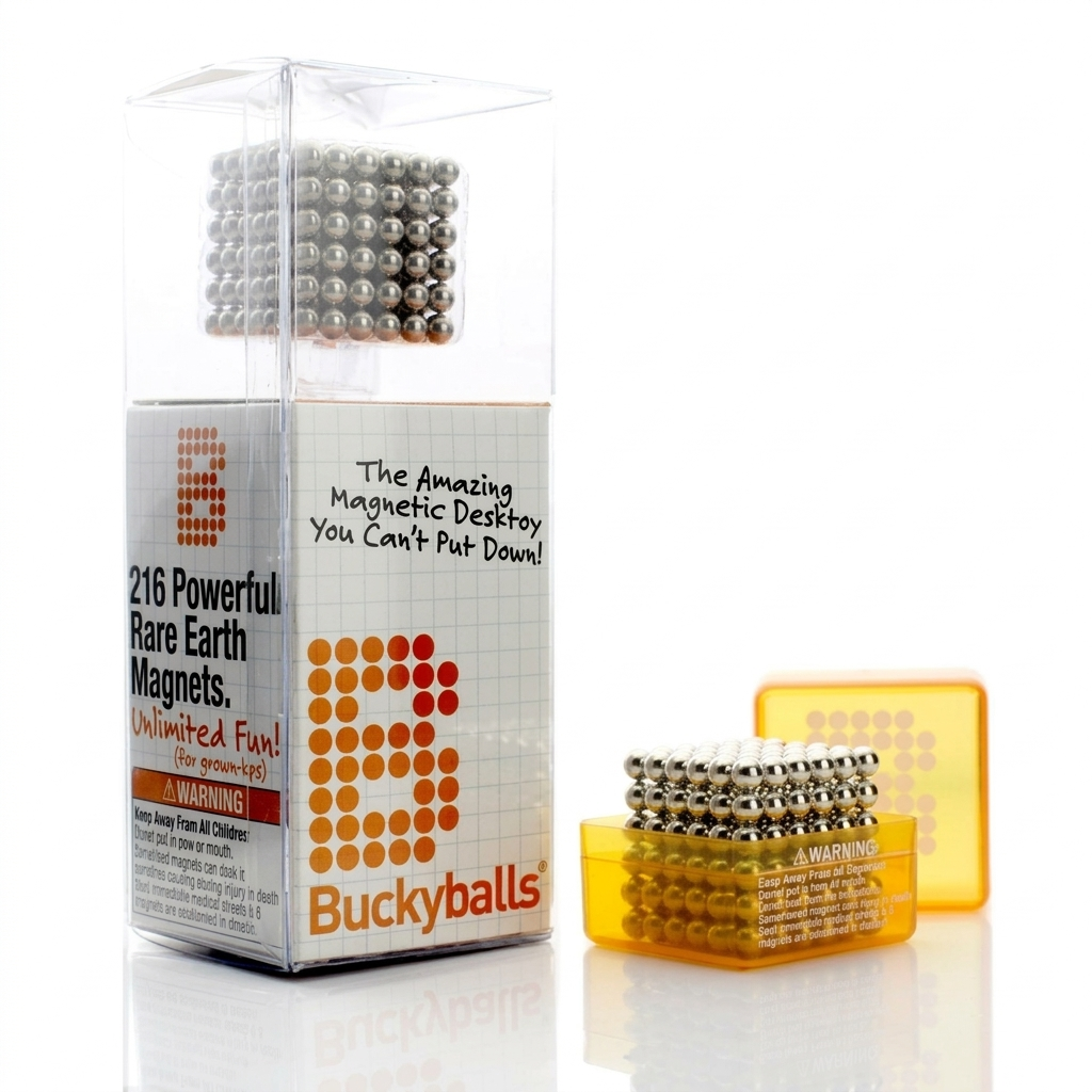 Original 5MM 216PCS Nickel Buckyballs Magnetic Balls Puzzles