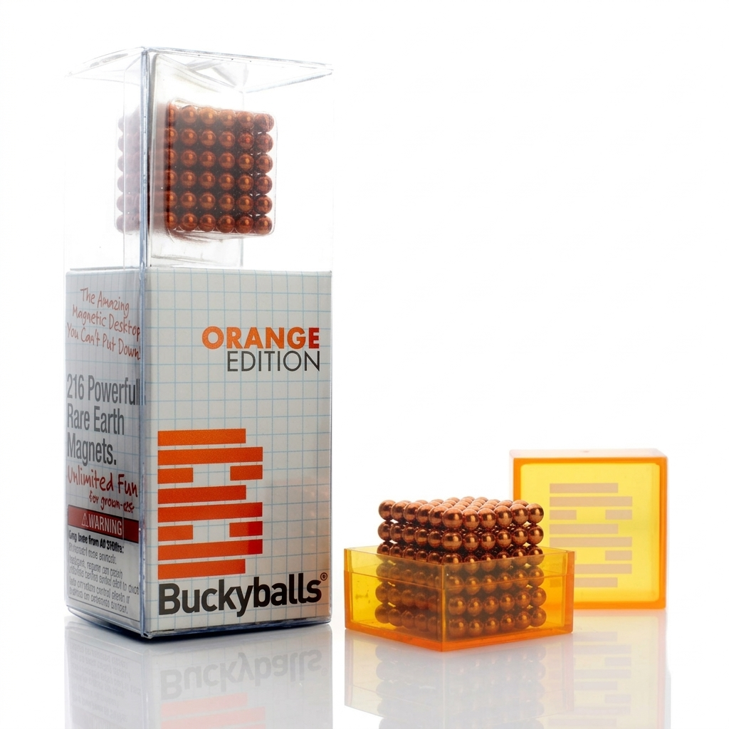 オレンジボール Original 5MM 216PCS Orange Buckyballs Magnetic Balls Puzzles