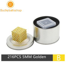 Load image into Gallery viewer, 5MM 216PCS Golden Neoballs Magnetic Balls Magnets