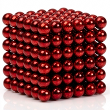 Laden Sie das Bild in den Galerie-Viewer, Red 5mm Buckyballs 216pcs magnetic balls set for adult stress relief