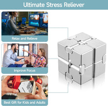 Load image into Gallery viewer, New Version Metal Infinity Fidget Cube Finger Toys – CNC Aluminum Stress Relief