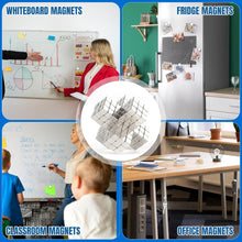 Load image into Gallery viewer, 100Pcs Strong Rare Earth Magnetic Cube 5x5x5mm – Mini Neodymium Fridge Whiteboard Crafts Magnets