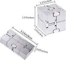 Load image into Gallery viewer, New Version Metal Infinity Fidget Cube Finger Toys – CNC Aluminum Stress Relief