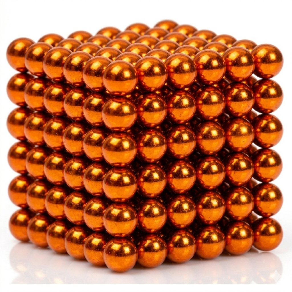 Original 5MM 216PCS Orange Buckyballs Magnetic Balls Puzzles
