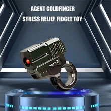 Load image into Gallery viewer, Gun Shape Metal Alloy Fidget Ring Fingertip Launcher Stress Relief Toy