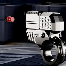 Load image into Gallery viewer, Gun Shape Metal Alloy Fidget Ring Fingertip Launcher Stress Relief Toy