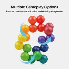 Load image into Gallery viewer, Sensory educational toy with rotating magnetic balls for ADHD and anxiety