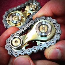 Load image into Gallery viewer, Sprockets Bicycle Chain Fidget Spinner – Stainless Steel EDC Toy for Adults & Kids