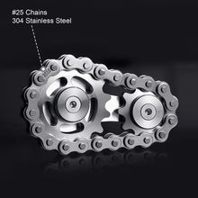 Load image into Gallery viewer, Sprockets Bicycle Chain Fidget Spinner – Stainless Steel EDC Toy for Adults & Kids