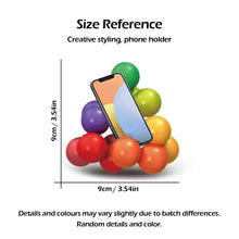 Load image into Gallery viewer, Colorful 3D rotating fidget balls for kids stress relief and creative play size