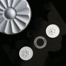 Load image into Gallery viewer, Internal bearing and magnet structure of daisy metal fidget coin