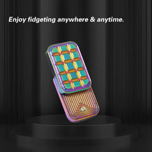 Load image into Gallery viewer, Magnetic EDC fidget toy in aluminum rainbow finish