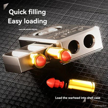 Load image into Gallery viewer, Soft bullet shooter fidget toy in alloy metal