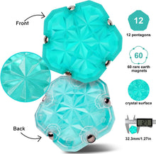 Load image into Gallery viewer, front and back of the Geode Sphere magnetic fidget toy