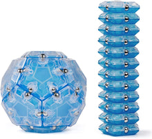 Load image into Gallery viewer, blue Geode Sphere magnetic fidget toy fully assembled