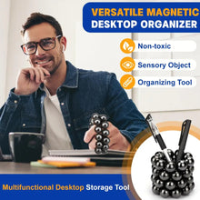 Load image into Gallery viewer, Black magnetic balls set with round travel case