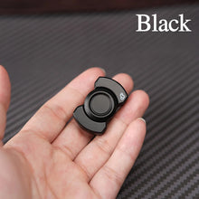 Load image into Gallery viewer, Adult hand holding compact stainless steel EDC fidget toy - credit card size for pocket portability