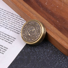 Load image into Gallery viewer, Buddhist engraved copper EDC spinner toy