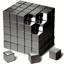 Load image into Gallery viewer, 5mm black neodymium cube magnets for fridge and whiteboard