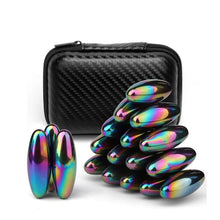 Load image into Gallery viewer, Rainbow oval magnetic fidget balls 20 pieces set