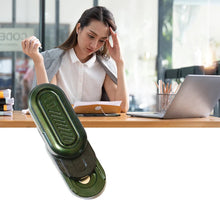 Load image into Gallery viewer, Green pod fidget slider showing layered design
