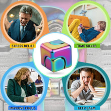 Load image into Gallery viewer, Premium metal gyroscope fidget cube for anxiety relief