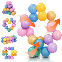 Load image into Gallery viewer, Rainbow sensory fidget ball for kids with twistable design