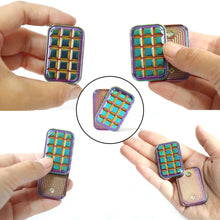 Load image into Gallery viewer, Rainbow fidget toy with magnetic slider mechanism