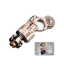 Load image into Gallery viewer, Rose gold pistol toy with shells, steel target and flashlight