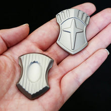 Load image into Gallery viewer, Shield magnetic push slider size compared with hand