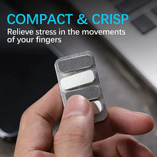 Load image into Gallery viewer, silver magnetic piano key fidget toy close up