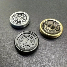 Load image into Gallery viewer, Vintage finish metal haptic coin for adults with ADHD