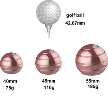 Load image into Gallery viewer, aluminum kinetic sphere optical illusion size
