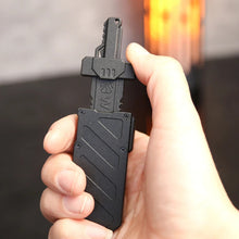 Load image into Gallery viewer, splitting sword edc fidget slider black in hand display