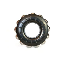 Load image into Gallery viewer, Black stainless steel mechanical fidget ratchet ring