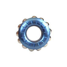 Load image into Gallery viewer, Blue metal haptic spinner stress relief fidget ring