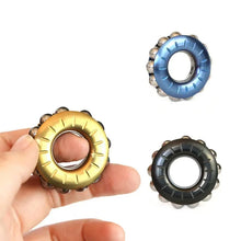 Load image into Gallery viewer, Three color stainless steel mechanical fidget ratchet rings