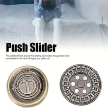 Load image into Gallery viewer, Skull-engraved zinc alloy haptic coin for stress relief