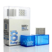 Load image into Gallery viewer, Original 4MM*24MM 36PCS Silver Buckybars + 8MM 27PCS Buckyballs Magnetic Balls Toys - Buckyballs Online Store
