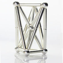 Load image into Gallery viewer, Original 4MM*24MM 36PCS Silver Buckybars + 8MM 27PCS Buckyballs Magnetic Balls Toys - Buckyballs Online Store