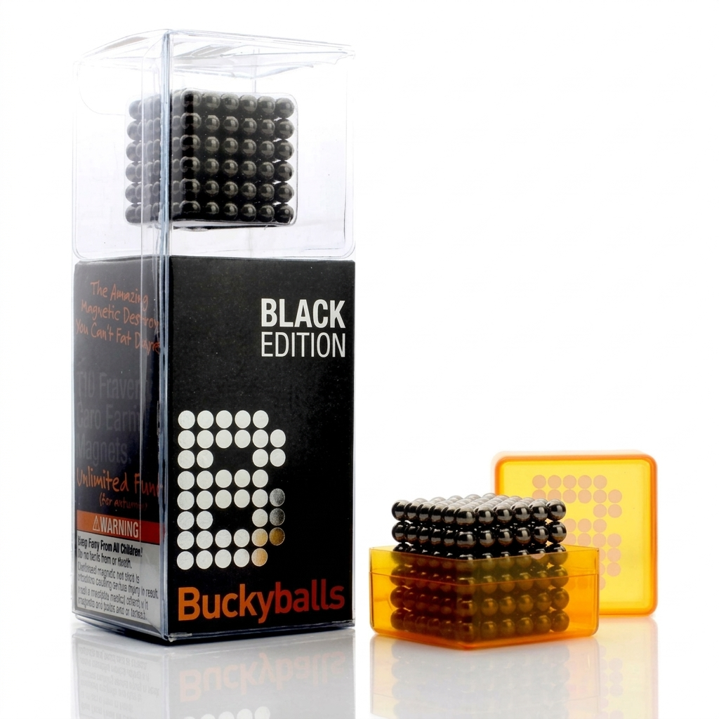 Original 5MM 216PCS Black Buckyballs Magnetic Balls Puzzles