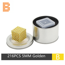 Laden Sie das Bild in den Galerie-Viewer, 5MM 216PCS Golden Neoballs Magnetic Balls Magnets
