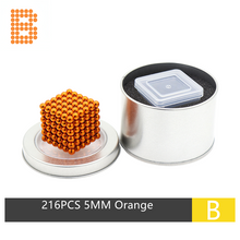 Laden Sie das Bild in den Galerie-Viewer, 5MM 216PCS Orange Neoballs Magnetic Balls Magnets
