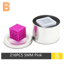 Laden Sie das Bild in den Galerie-Viewer, 5MM 216PCS Pink Neoballs Magnetic Balls Magnets
